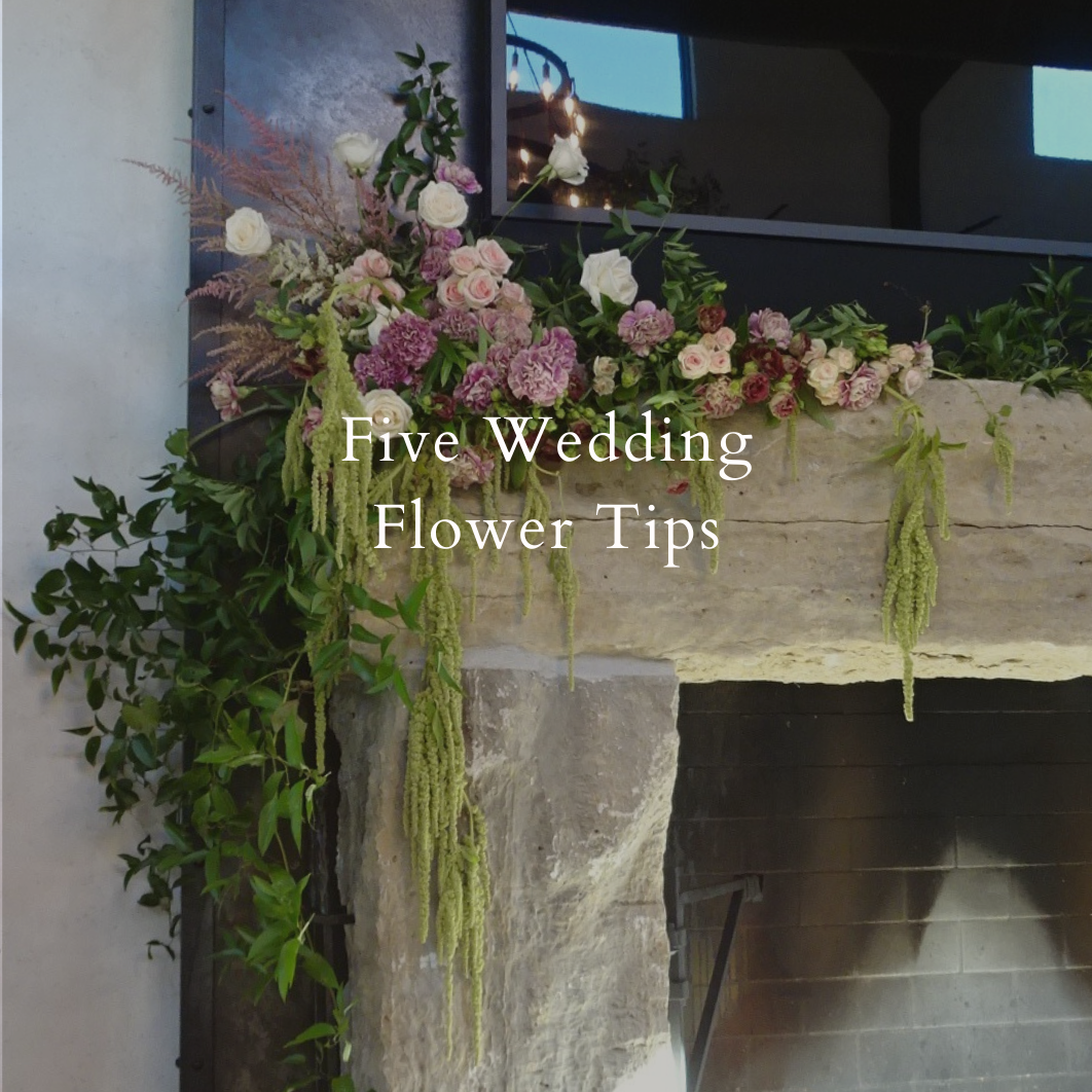 Five wedding flower tips