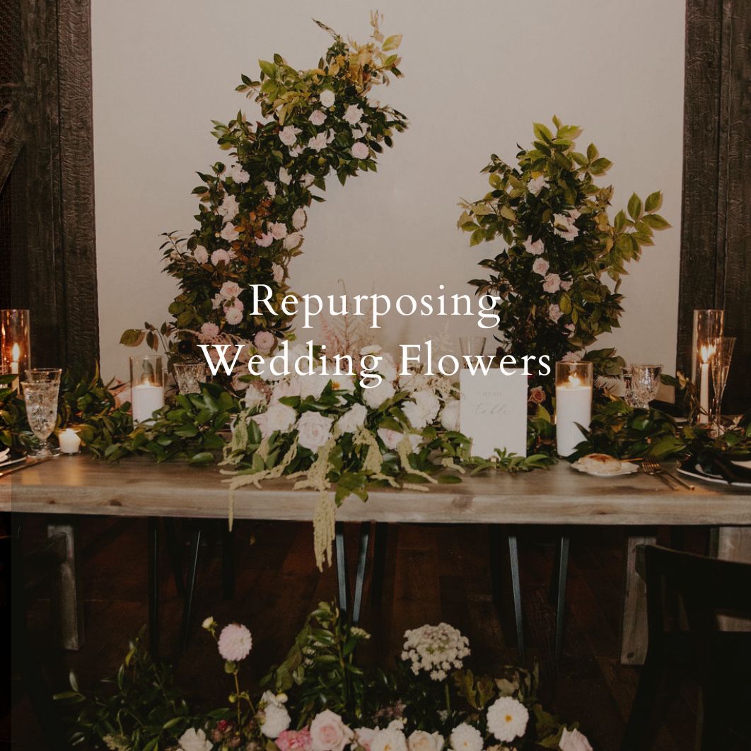 Repurposing wedding flowers